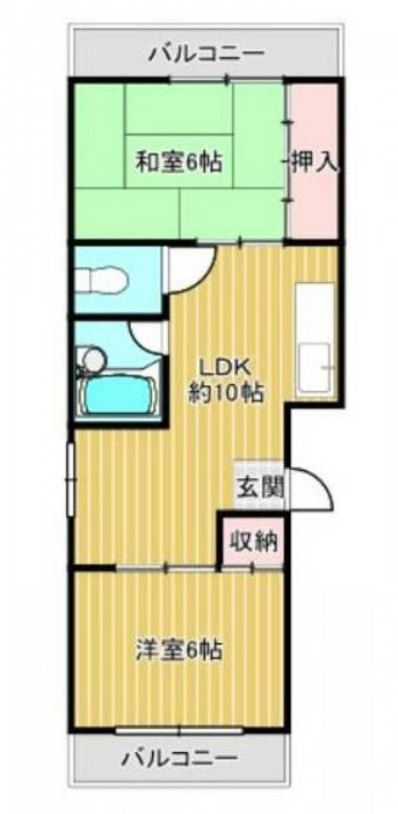 南北西の3面採光・角部屋でとても風通しが良いですよ