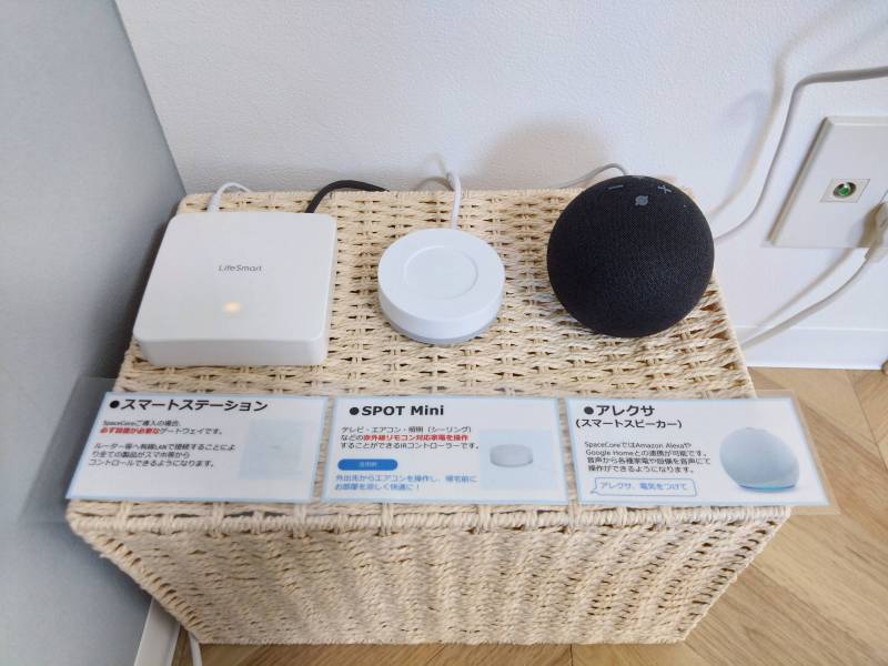 宅内カメラ&amp;音声操作用EchoDot。音声で家電操作可能！