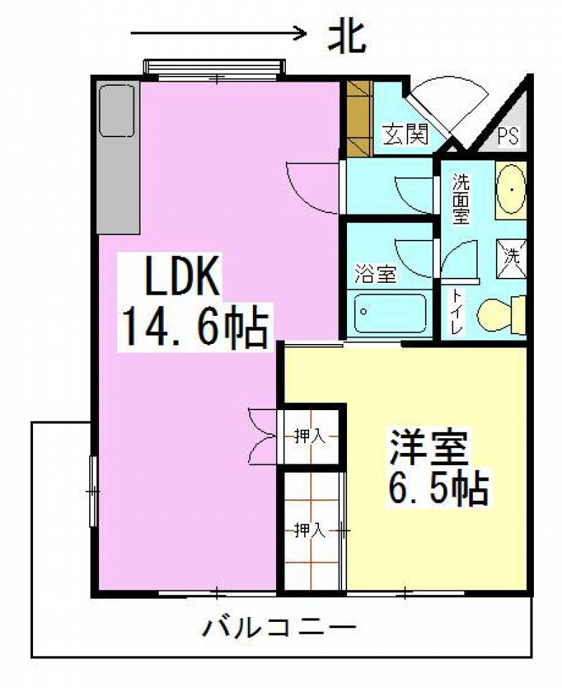 1LDKです
