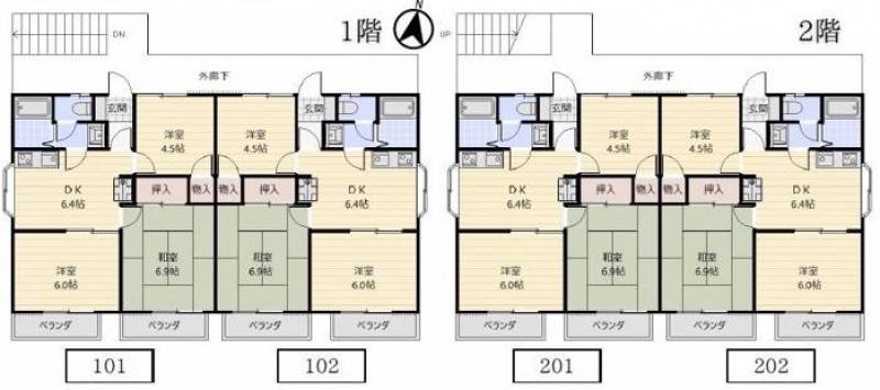 現在は３DK&rArr;2LDK
和室は洋室にリフォームされています。