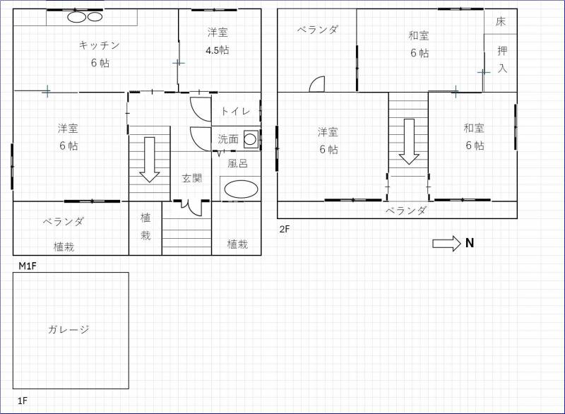 １Fにガレージあります。