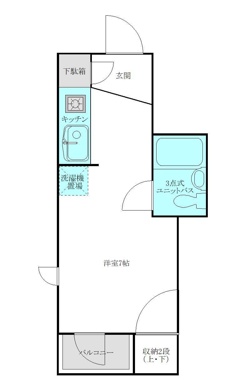 お部屋の間取図です。