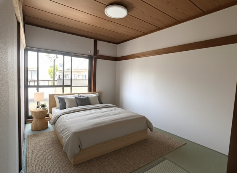 寝室は生活空間と分けられる♫
（家具類はイメージです）