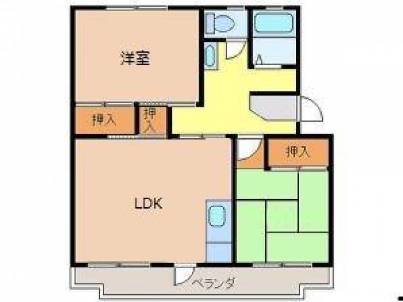 ２LDK各部屋に窓あるので風通し良い！