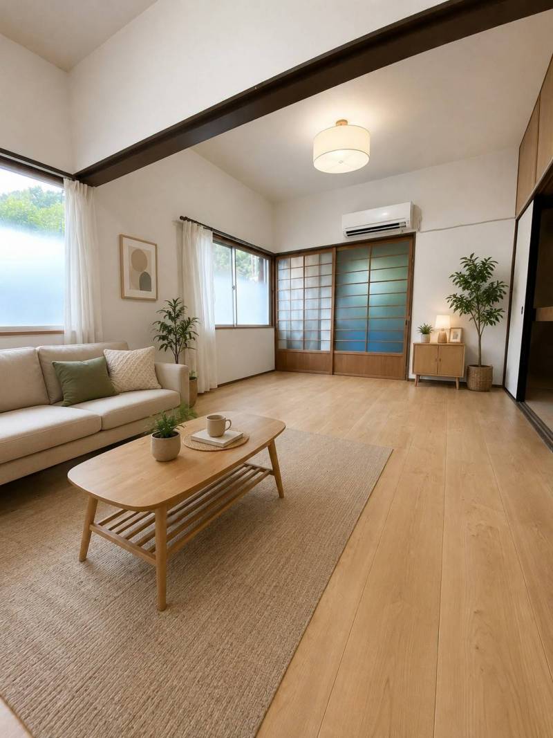 2部屋が続いており広々とした住空間