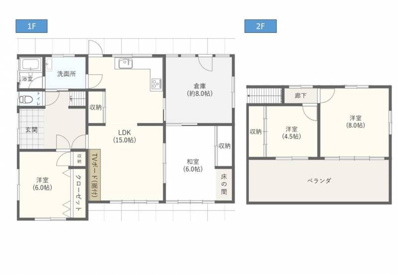 ゆとりの4SLDK。家族それぞれの部屋がしっかり確保