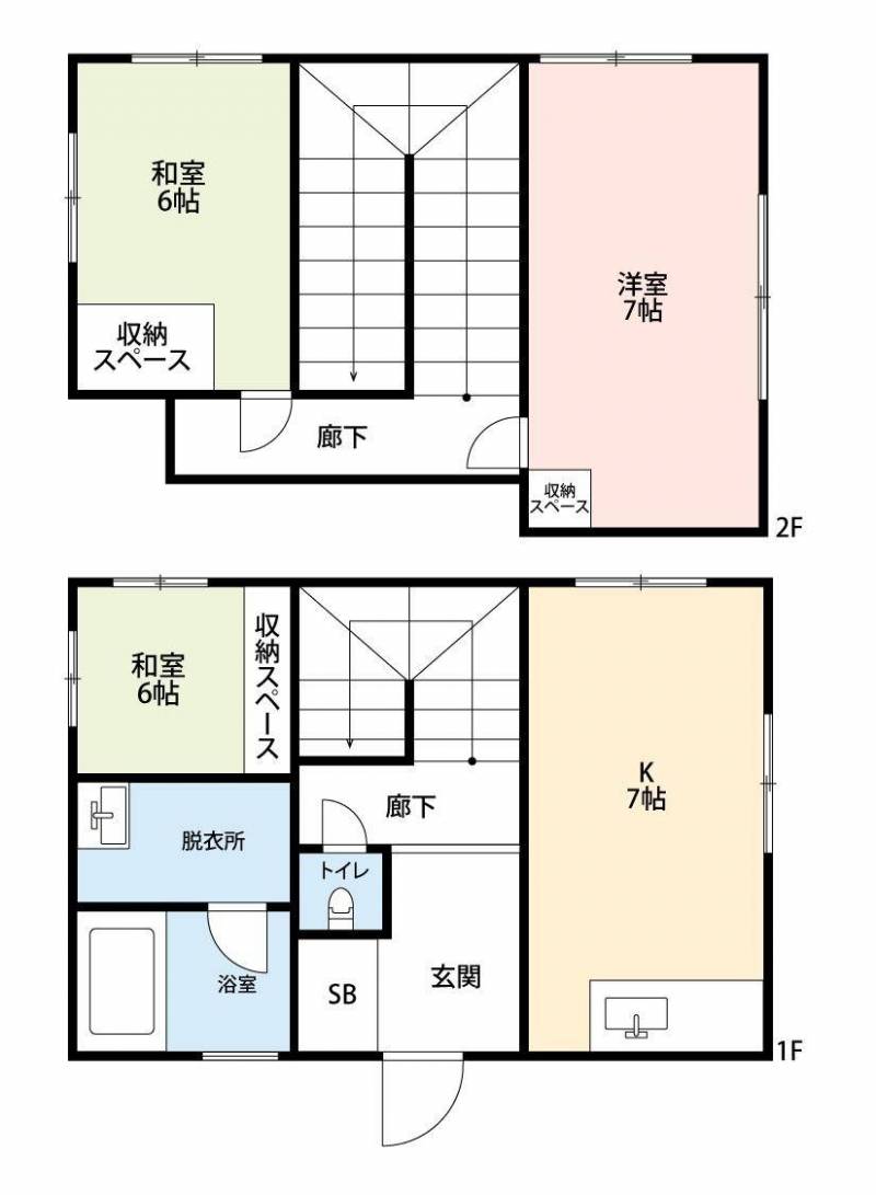 3DKの戸建でリラックスして過ごすことができます！