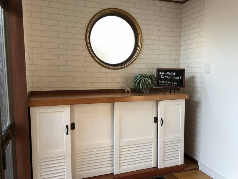 収納たっぷりのシューズボックス