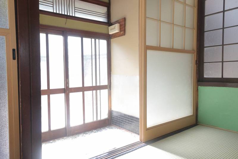 開放的な玄関でお出迎え♪