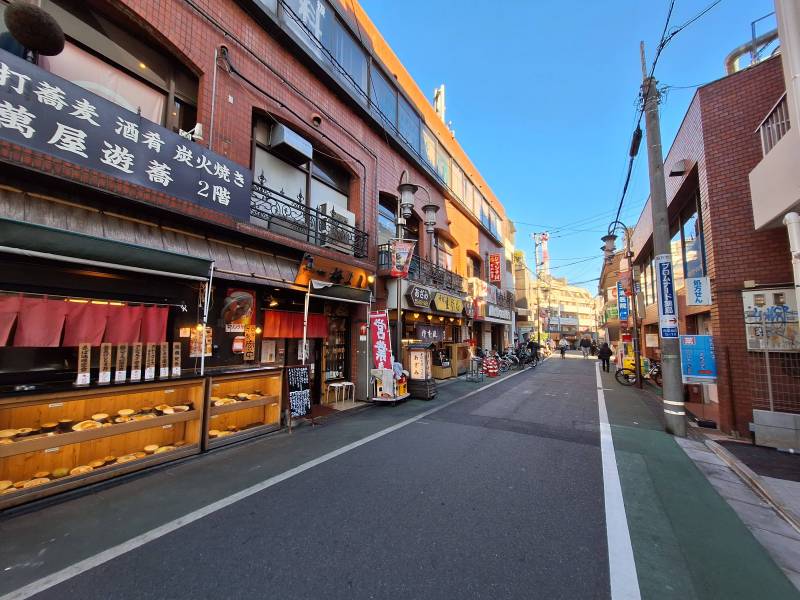 駅前には2方向に商店街あり

