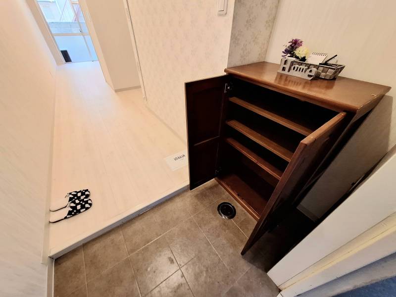 シューズボックスあり、玄関広め