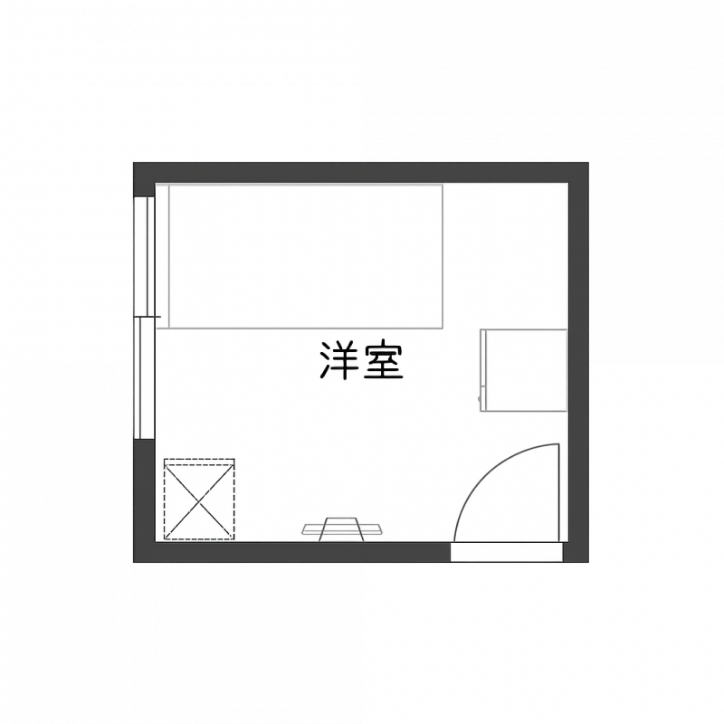 家具、家電付きであなただけのプライベート空間