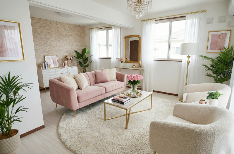 104_1LDK_家具配置イメージ