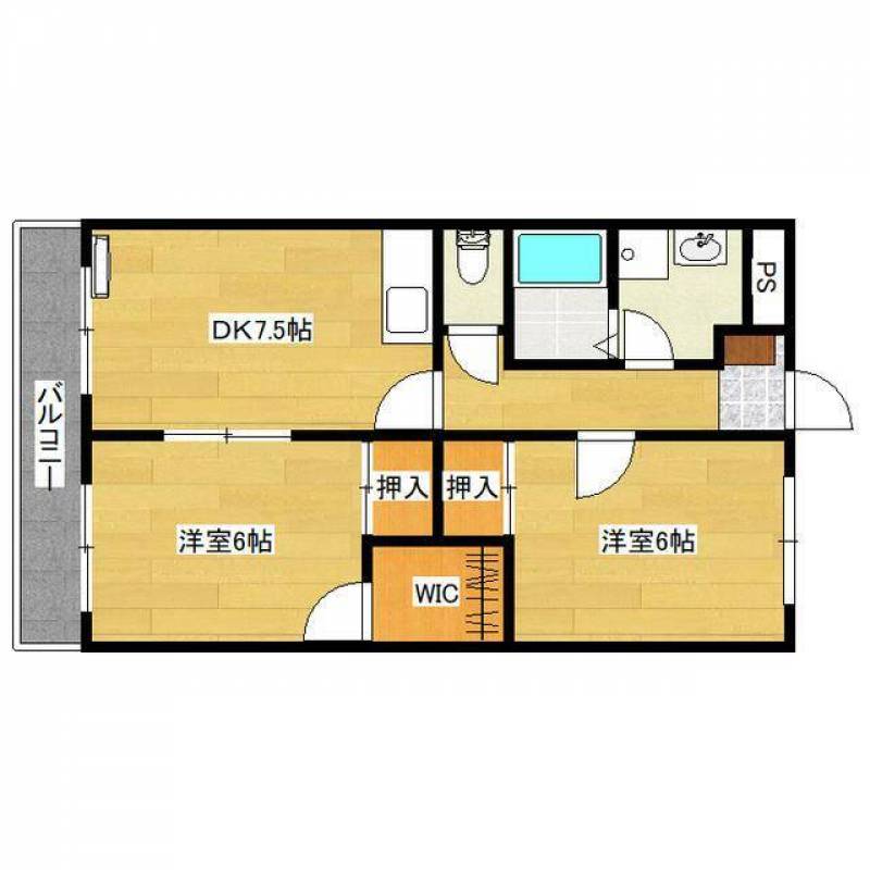 使いやすい間取りで収納多め