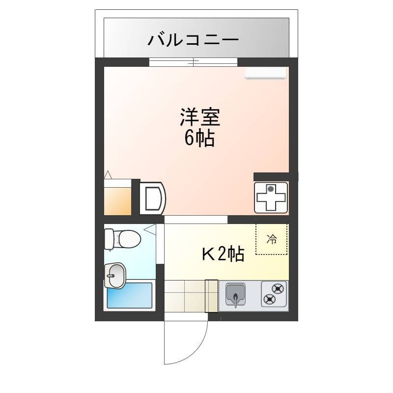 軽量鉄骨造の2階建　敷地内にゴミ置き場があります