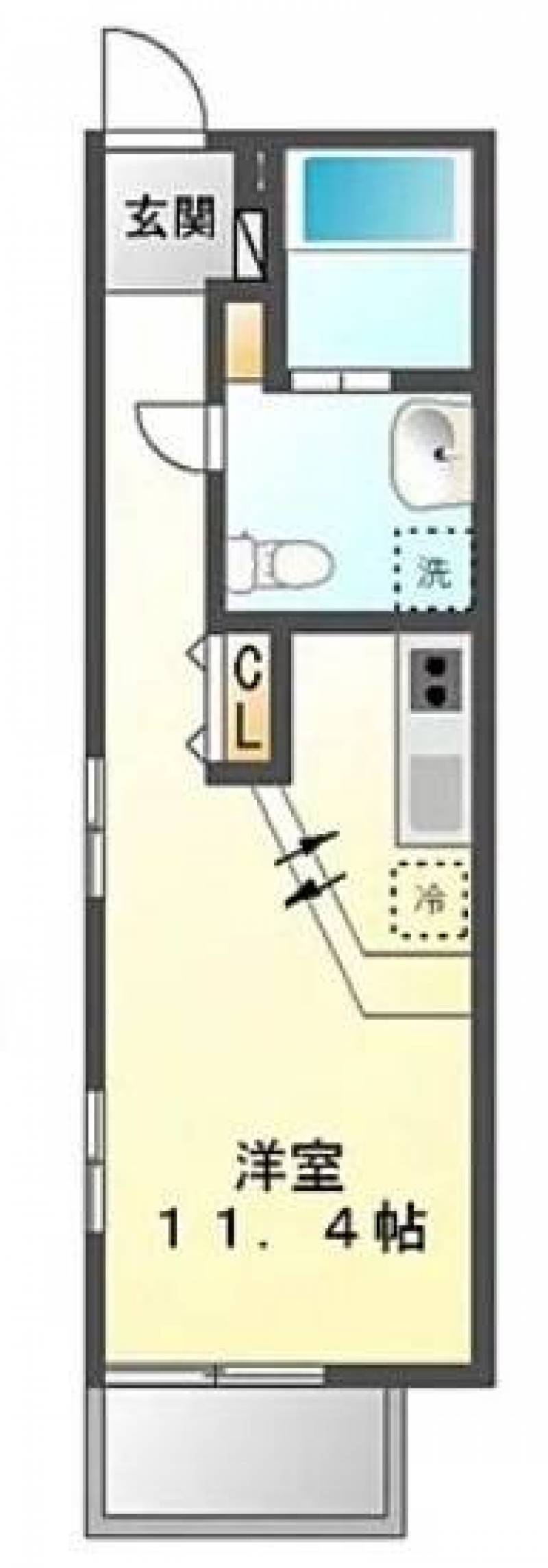 お部屋広々。最上階・角部屋で見晴らし良く陽当たり良好♪