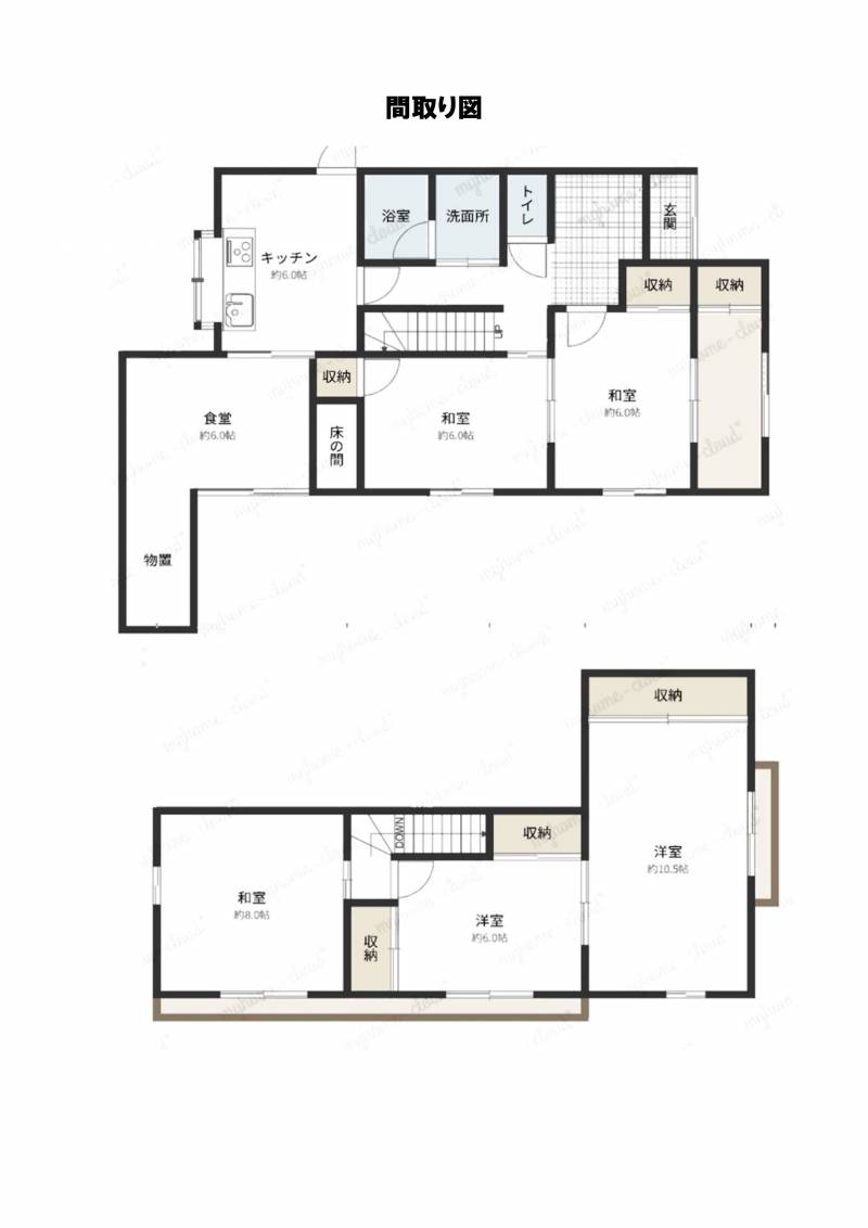 広い家で、庭もついています。
日当たり良好です。