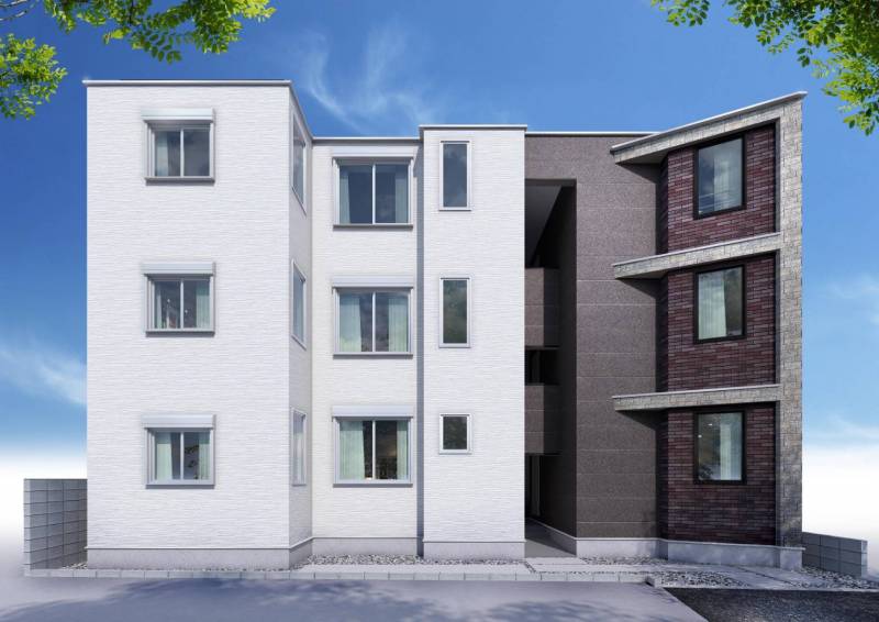 隣の建物の影になっているので、全体のパースを載せておきます。