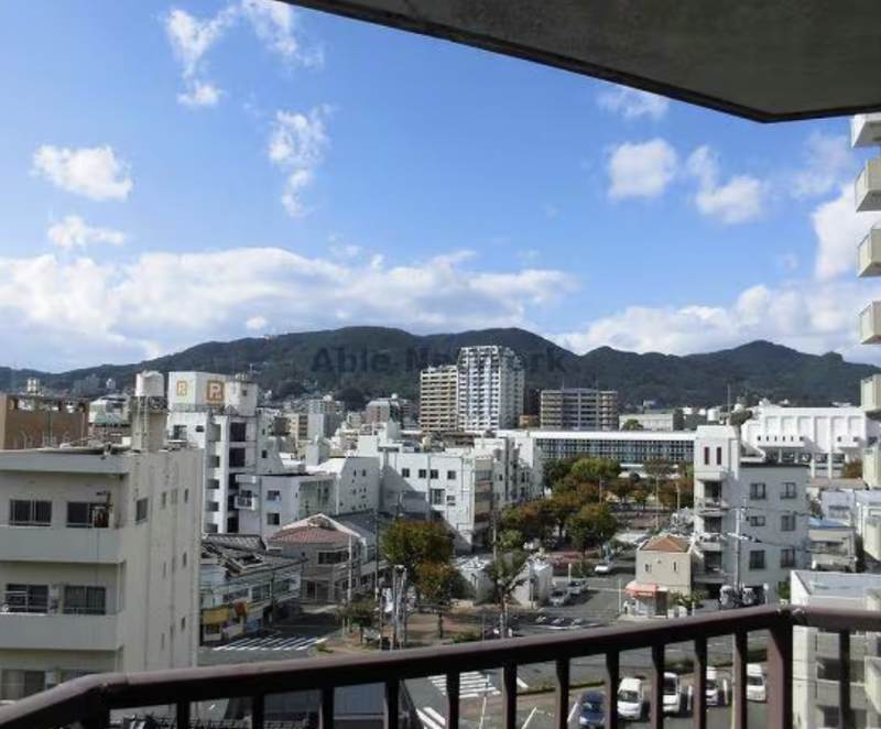 バルコニーからの景色は壮観