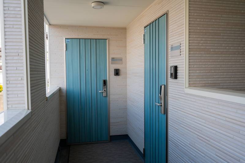 扉の色も可愛いです。