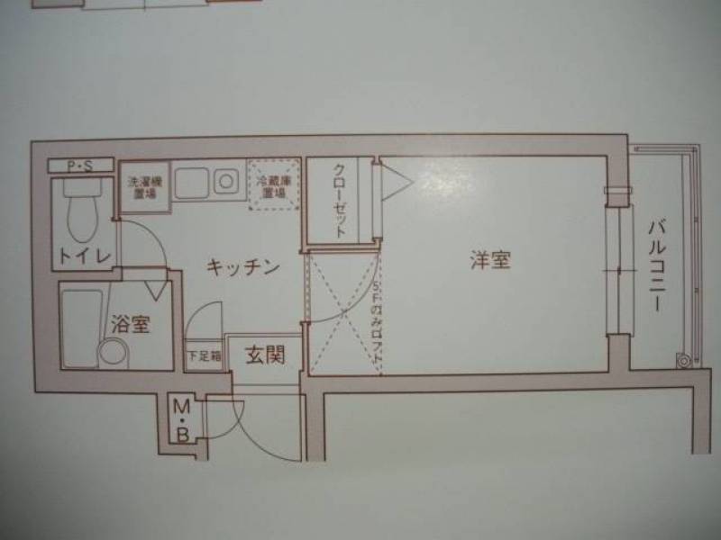 パステージ大正３０５号室　間取り図