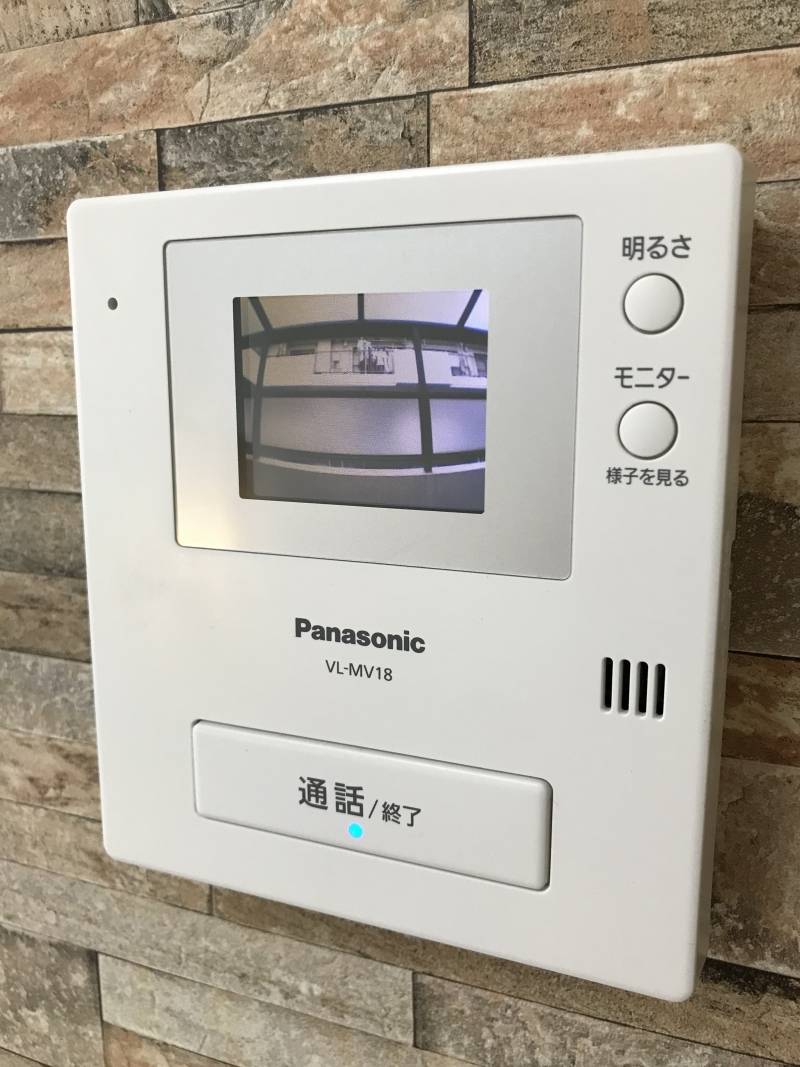 安心！モニター付きインターホン