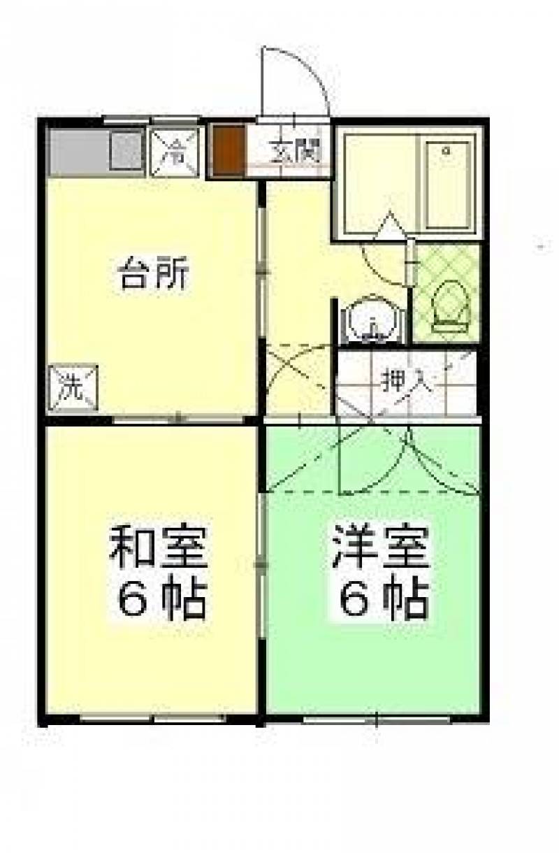 ２DKにロフト付きは珍しい　室内リフォームしました