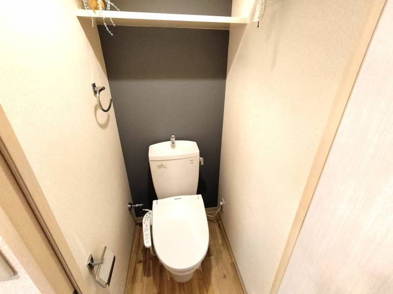 温水洗浄便座付です。