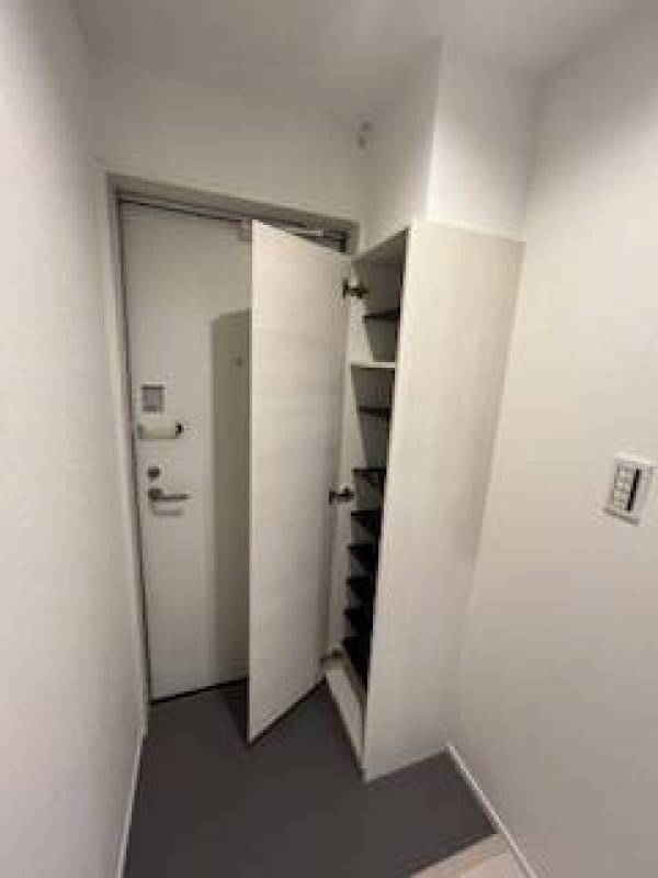 大きめのシューズボックスを設置しています