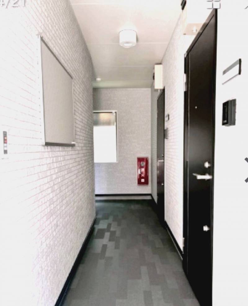 室内共用廊下で清潔