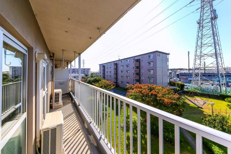 ベランダの広さもじゅうぶんあります。