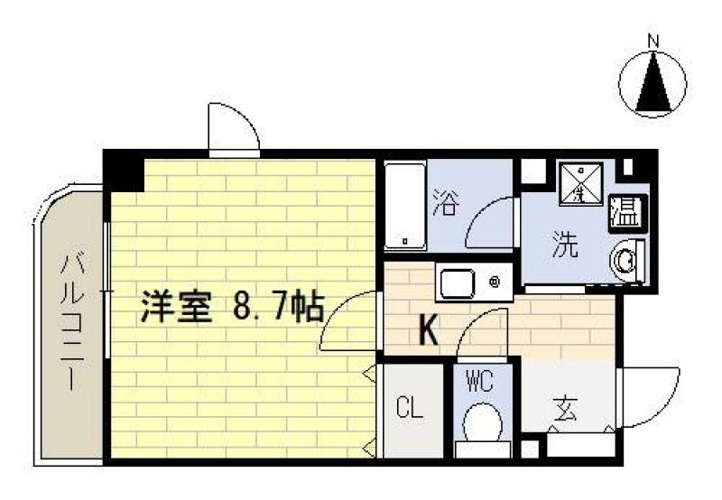 西向き角部屋です