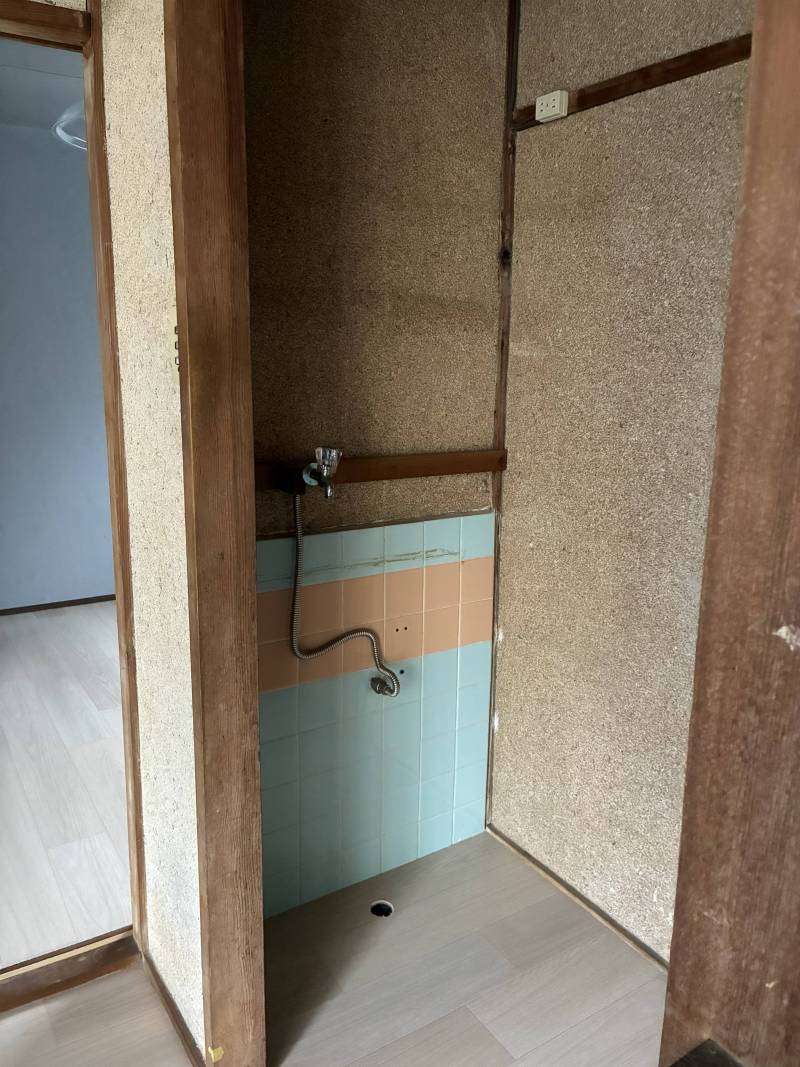 室内に洗濯機置き場も設置しています