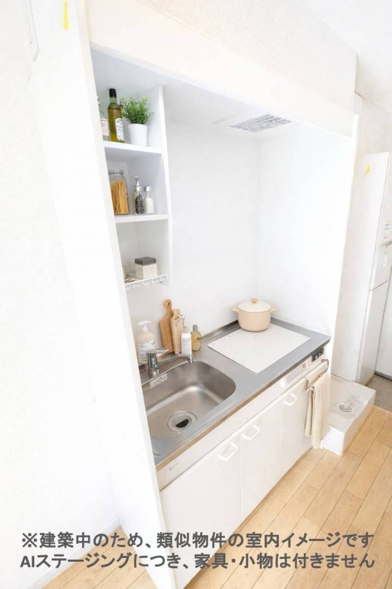 コンパクトで使いやすい清潔キッチン