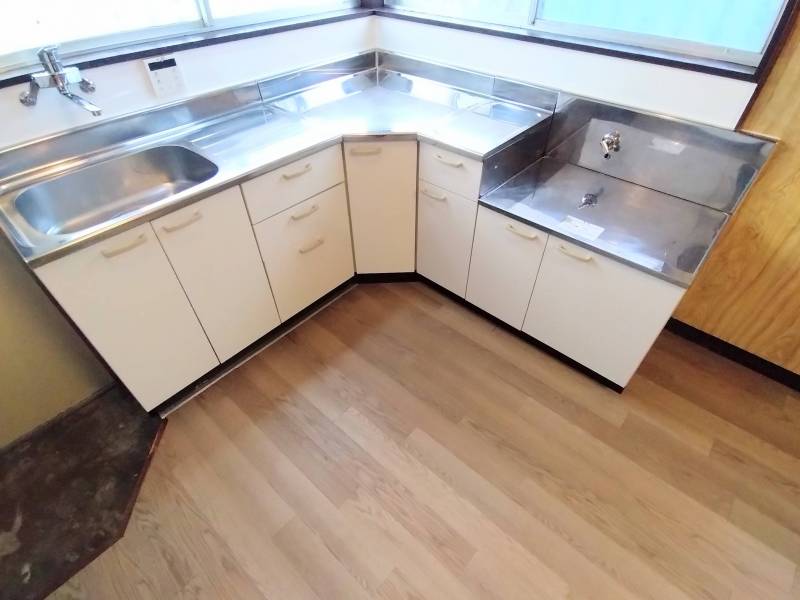 大きなＬ字型キッチン