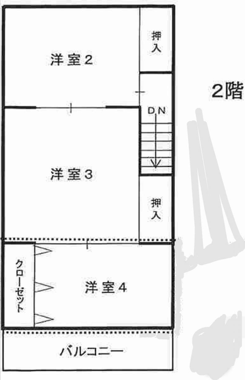 2階の間取りです。