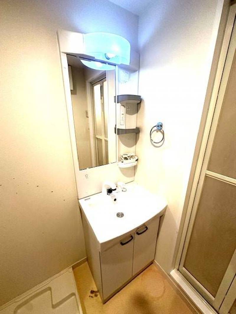 独立洗面台も室内洗濯機置場もあります。