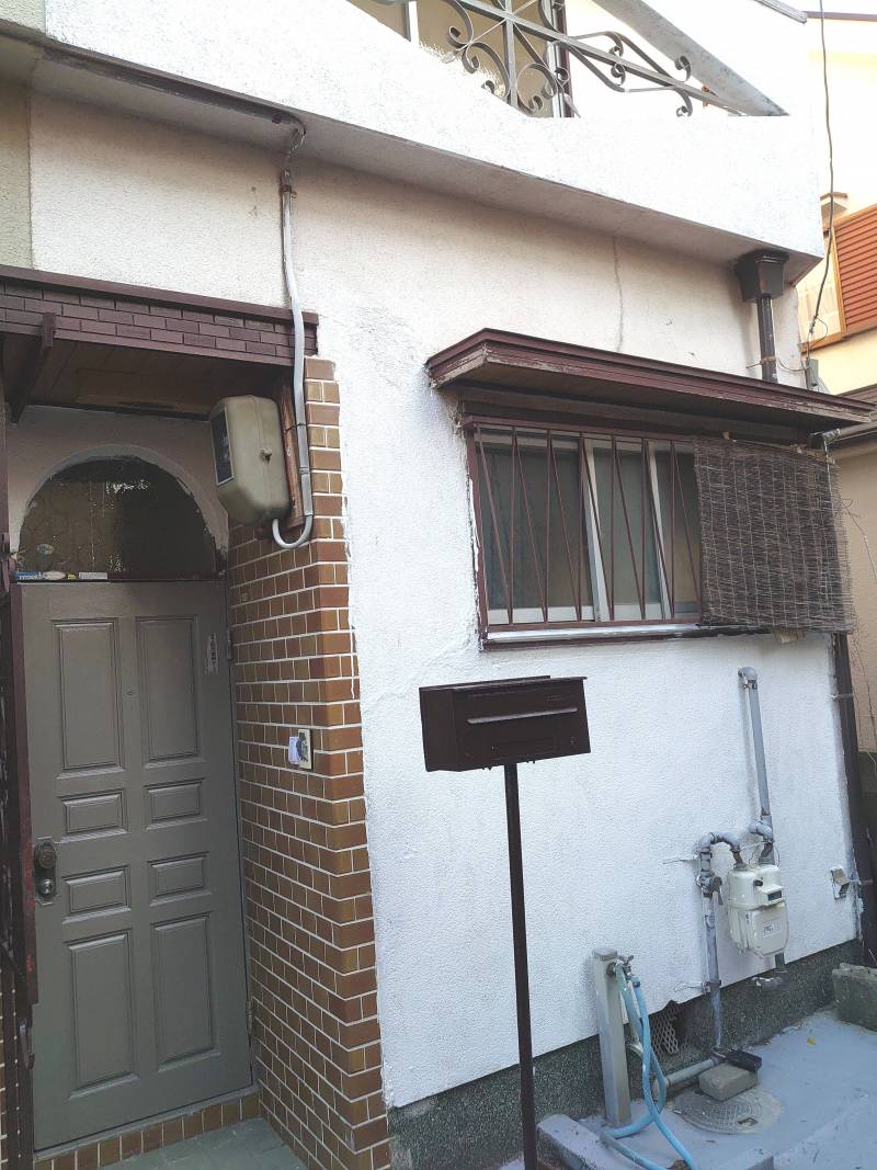 外壁一部塗装,ポスト塗装。