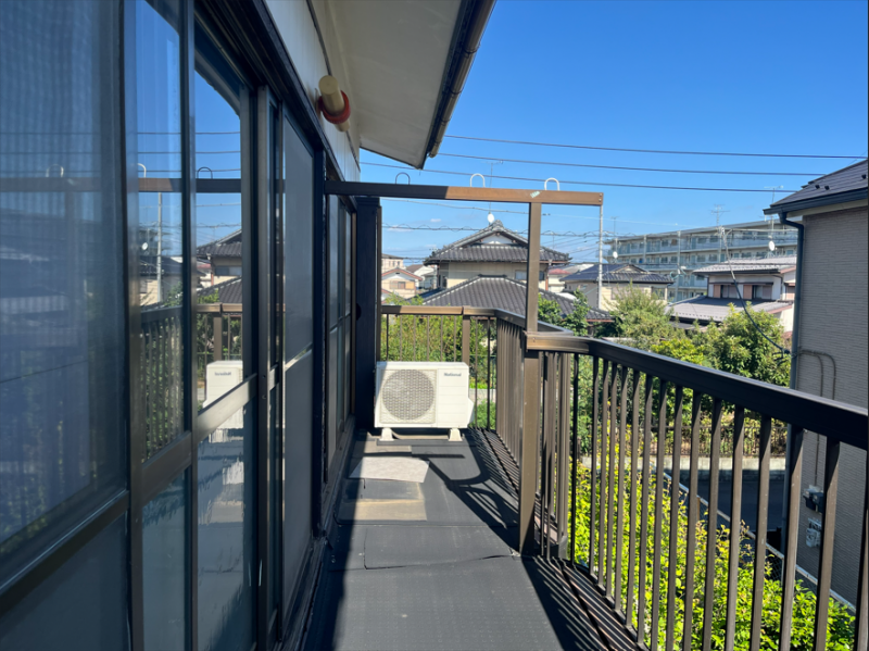 2階のバルコニーからの長めです。