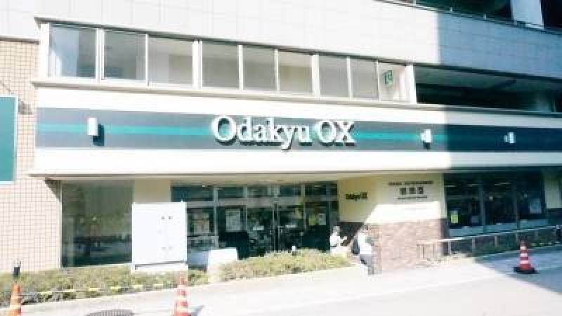 駅前には小田急OX、マルエツ、業務スーパーあり