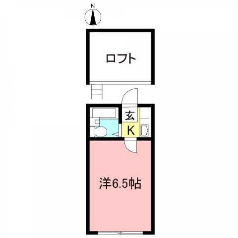 ロフト付きです。図には出てませんが左側出窓があります。