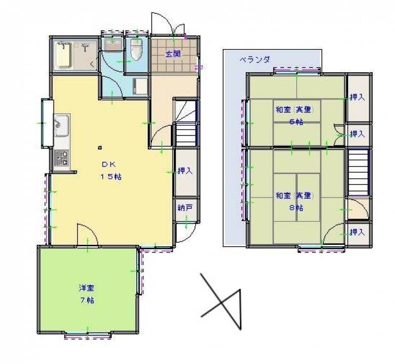 日当たり、風通しの良い3LDK
