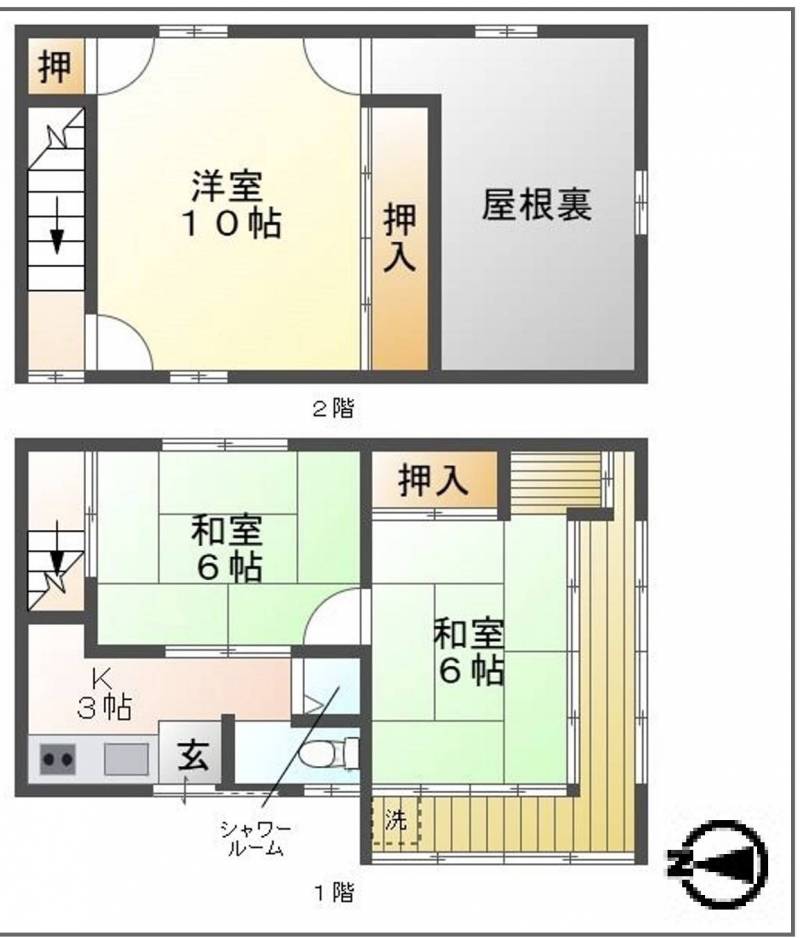 3K＋屋根裏部屋