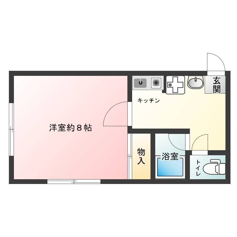 南西角部屋の最上階です