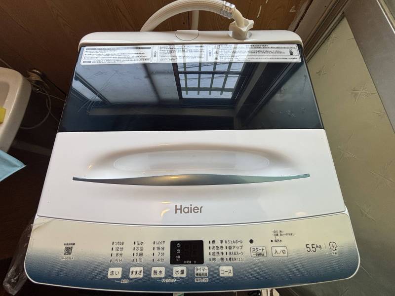 状態の良い洗濯機もプレゼント！※中古