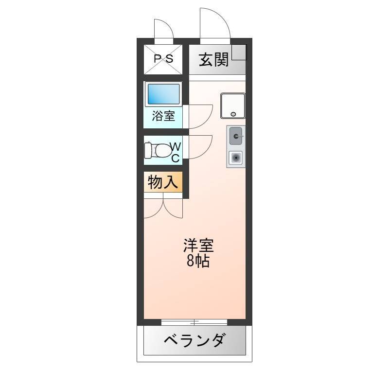 トイレとバス別で8畳です。