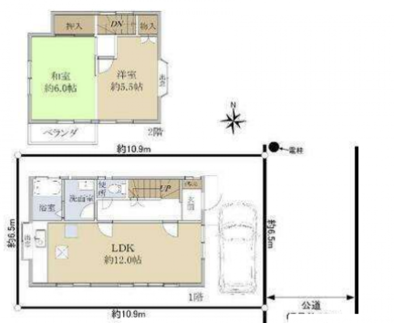 2LDK（LDK・洋室・和室）☆