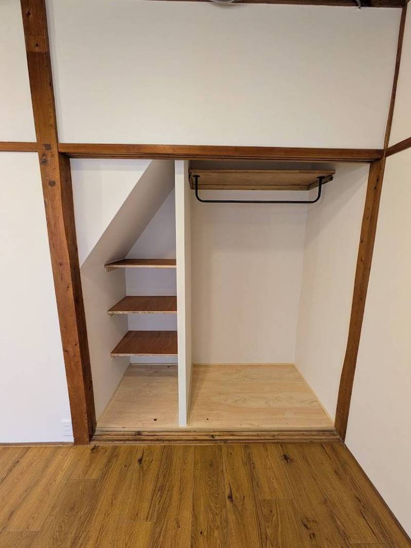1階収納。元押入れを解体しました。