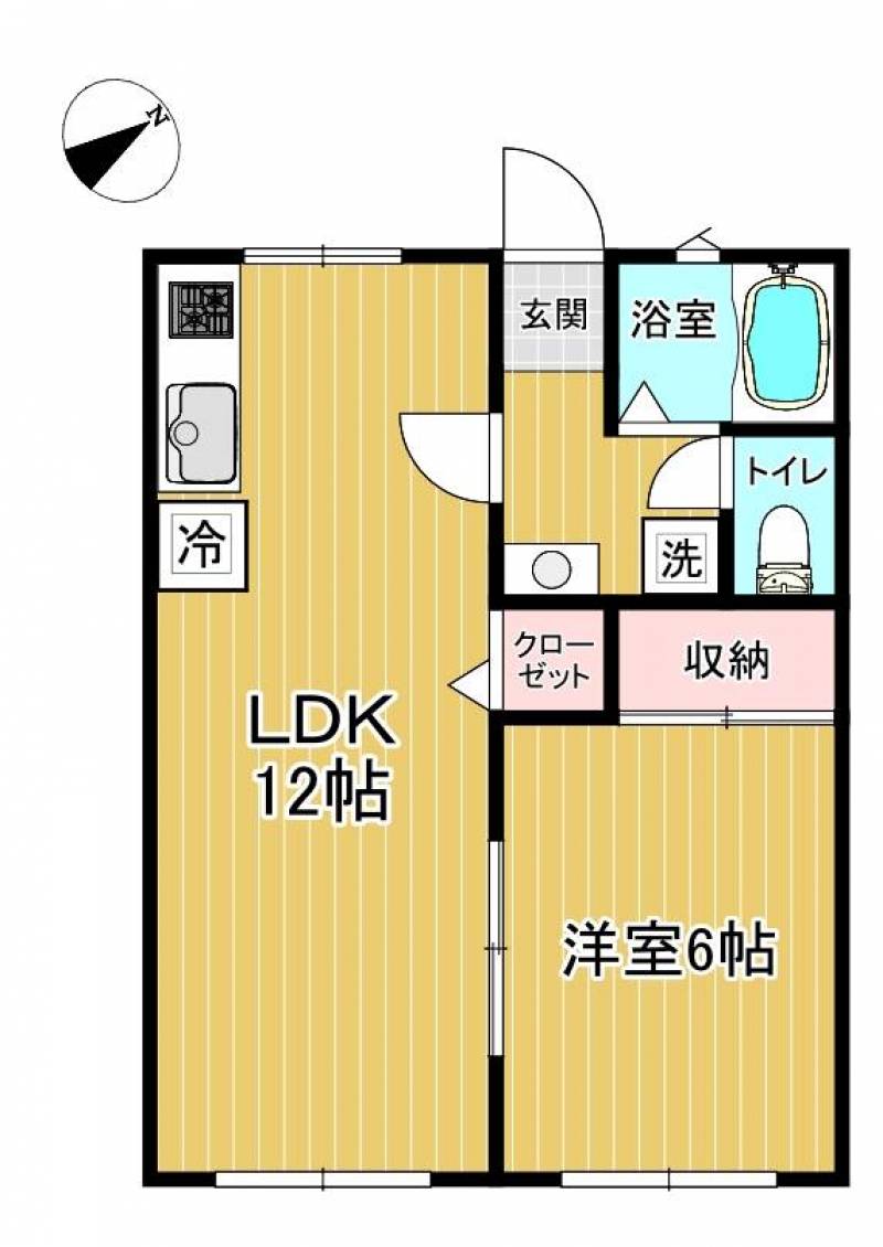 1人でもご家族でもお住まいになれる広さです