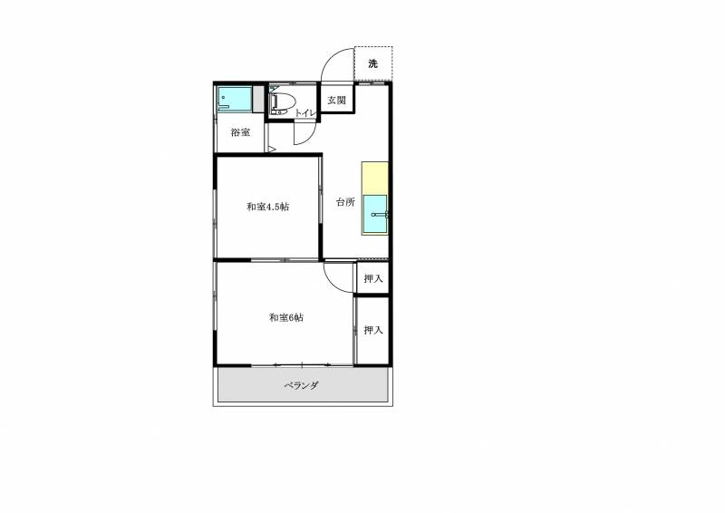 広々使える2Kです。